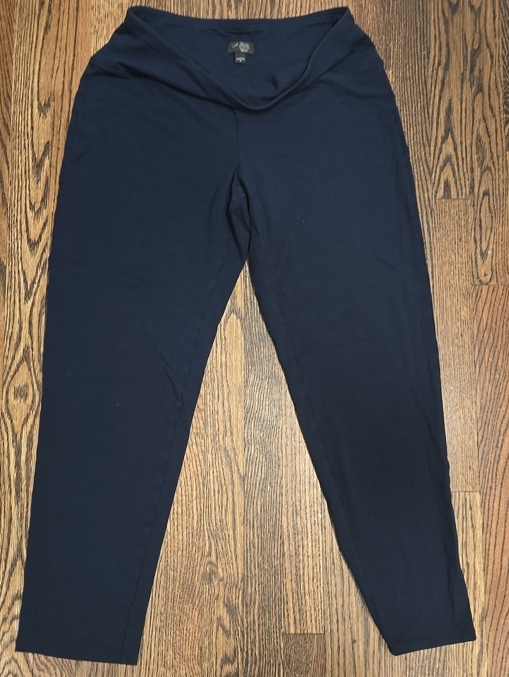 J. Jill Navy Wearever Slim-Leg Smooth Fit Knit Pant - Picture 3 of 7
